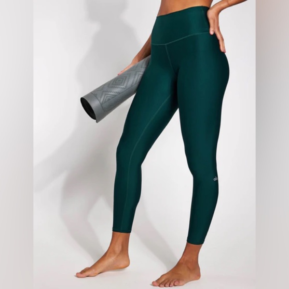 Alo Airlift High-Waist full length leggings Midnight Green S New